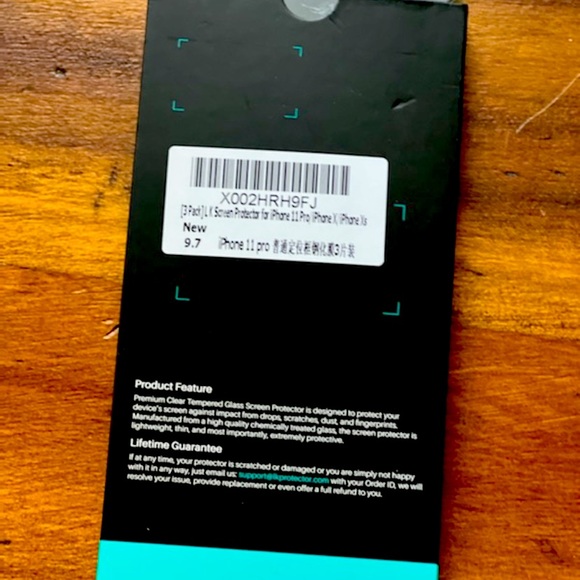 LK tempered glass screen protector for iPhone 11pro - Picture 2 of 2